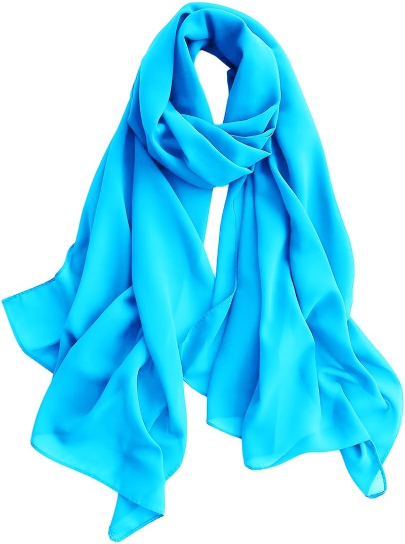 Harewom Chiffon Hijab for Women Sheer Shawl and Wraps for Wedding Bridal Scarves Summer Lightweight Sun-proof Scarf - Image 1